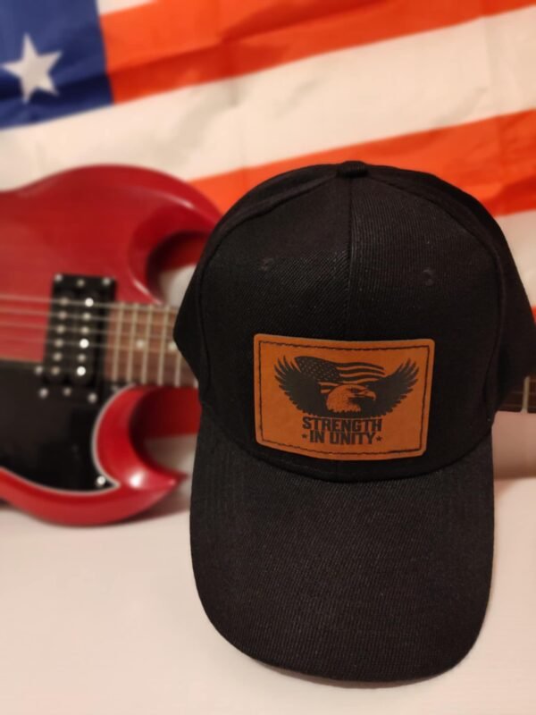 Strength in Unity Hat | American Eagle Patch Cap for Patriots & Warriors | Hat Graver