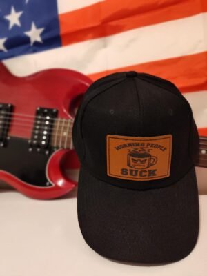 Morning People Suck Hat | Funny Coffee Lover Cap with Attitude | Hat Graver Original