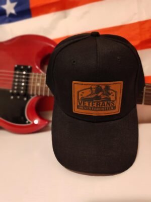 Veterans Never Forgotten Hat | Patriotic Military Tribute Cap | Hat Graver