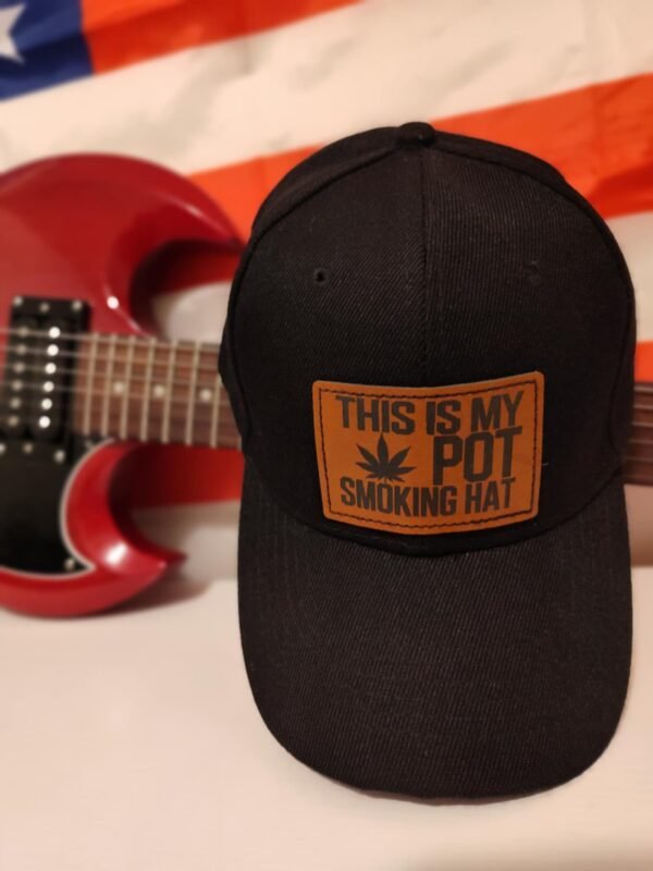 This Is My Pot Smoking Hat | Funny Weed Hat with Attitude for Stoners & Blunt Legends | Hat Graver