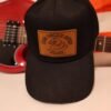 Zero Ducks Given Hat | Funny Savage Leather Patch Cap for Smartasses & Rebels | Hat Graver