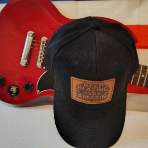 Keep Blazing Stay Amazin Hat – Laser Engraved Weed Baseball Cap with Leather Patch
